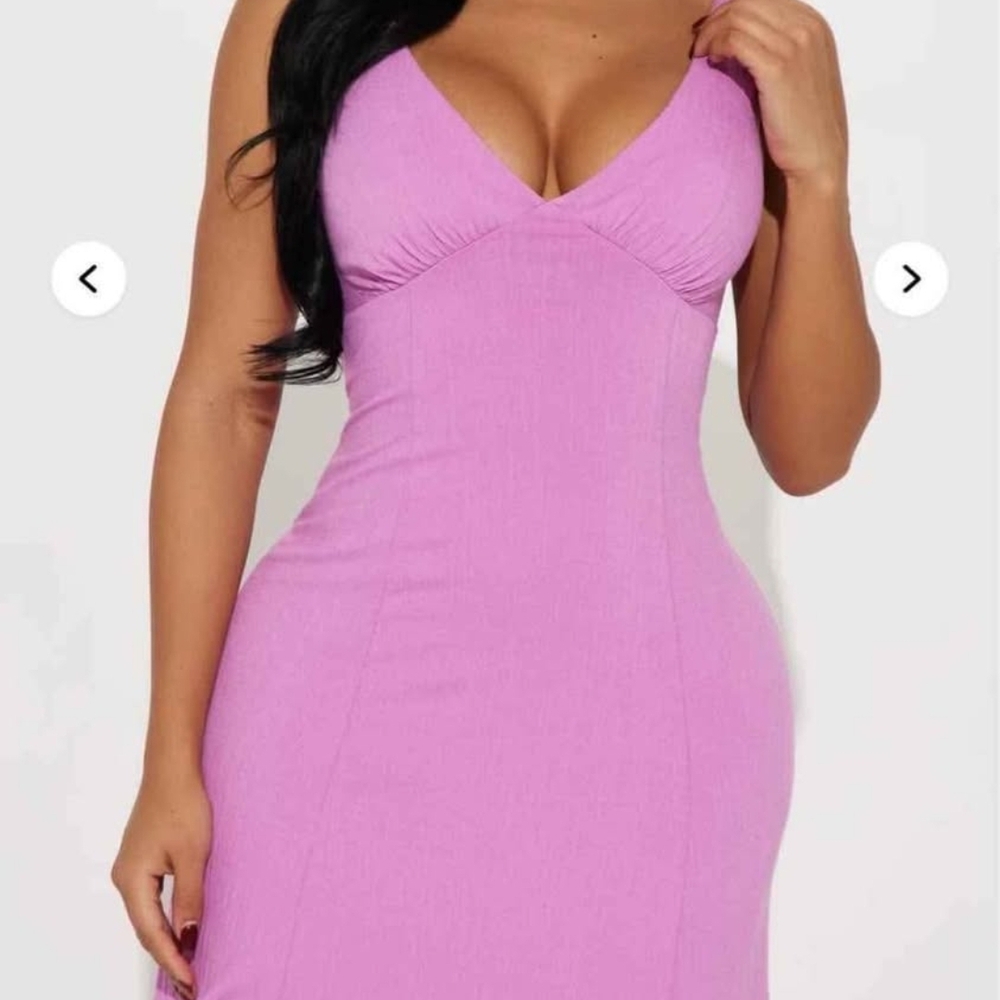 Fashion Nova Strapless Pink Dress